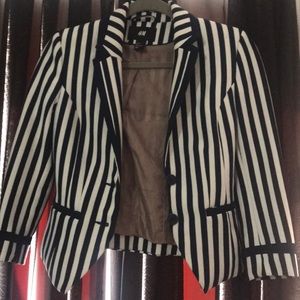 H&M striped blazer